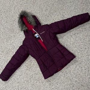 COLUMBIA GIRLS SIZE MEDIUM 10/12 winter jacket